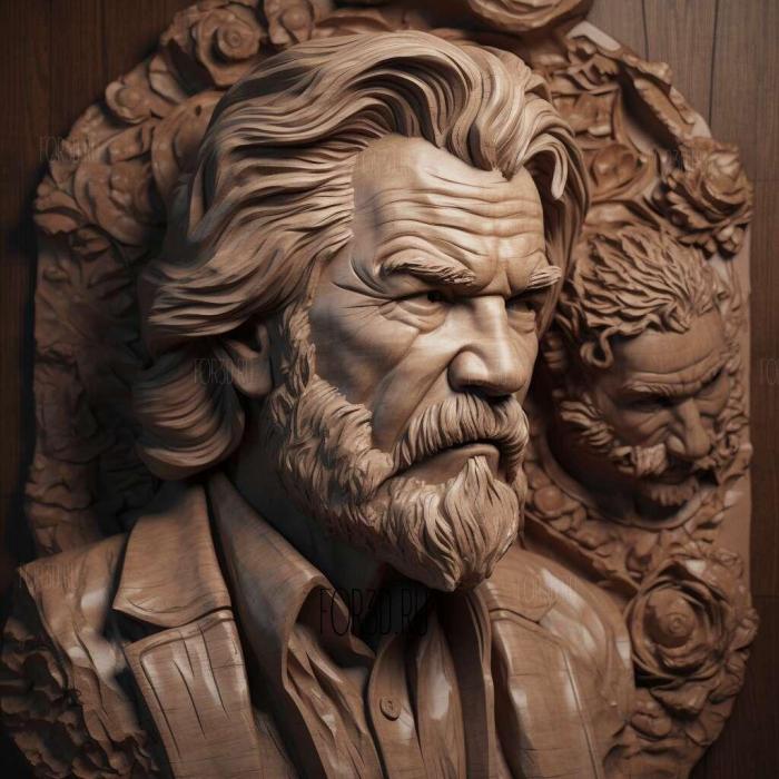 jeff bridges 4 stl model for CNC